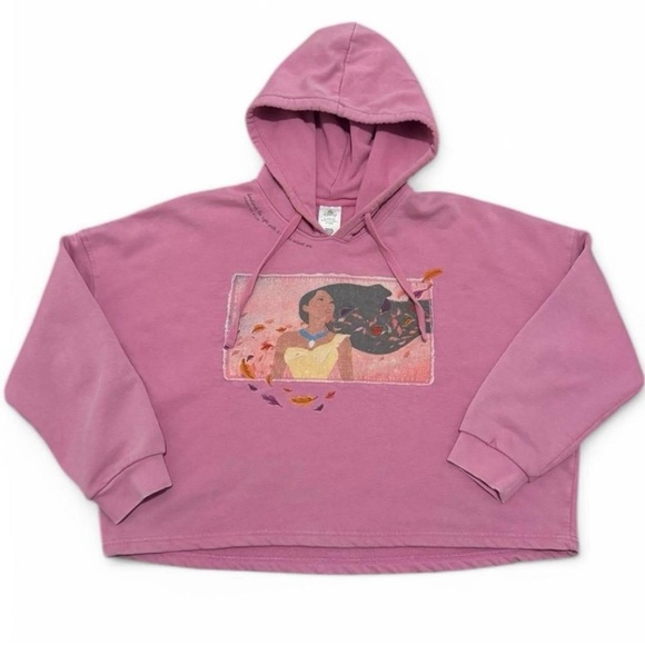 Disney store pink Pocahontas hoodie pullover sweater - Picture 1 of 5